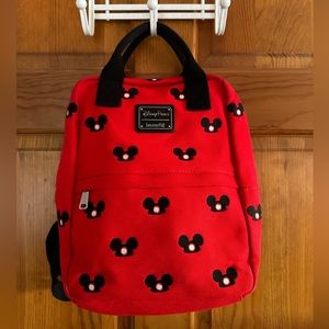 Disney Loungefly canvas backpack.